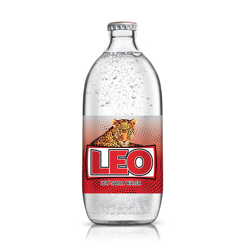 酷发泰国LEO力欧苏打水饮料含气325ml*24瓶整箱饮用气泡水玻璃瓶 LEO苏打水325ml*12