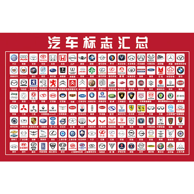 妙普乐国际名车标识标牌大全 汽车标识大全常见车标志世界名车汽车