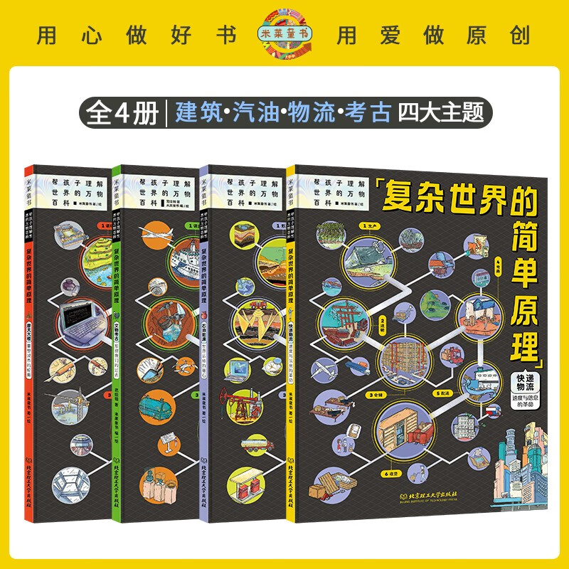 复杂世界的简单原理（精装4册）能源快递建筑考古四大基础领域认识身边事物，让孩子像牛顿一样思考。暑假阅读暑假课外书课外暑假自主阅读暑期假期读物详情图