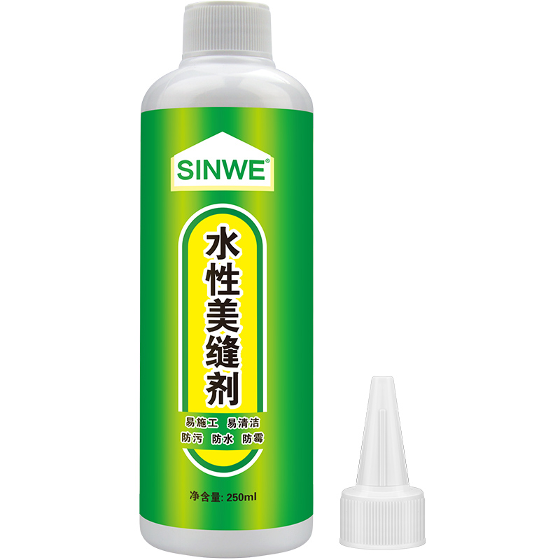 实木缝隙填充修补胶瓷砖地砖专用家用美封缝剂 水性美缝剂瓷白色250ml
