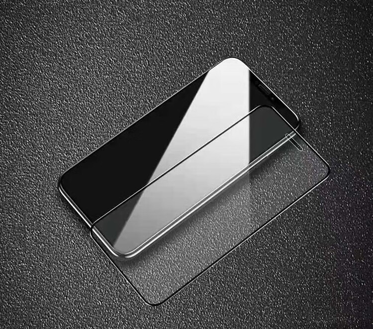 适用 苹果13 pro max mini 61 67 全屏钢化膜 八强膜 手机贴膜 黑色边(1片装) 苹果13pro6.1寸