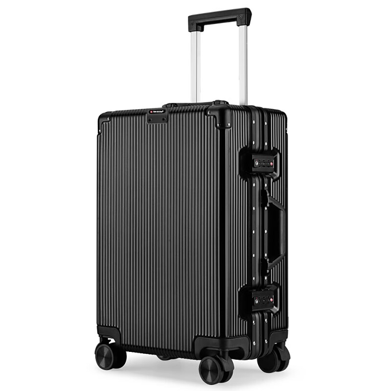 瑞士十字箱包(SWISSGEAR)全新行李箱旅行箱登机箱海关锁静音万向轮铝合金框拉杆质量好