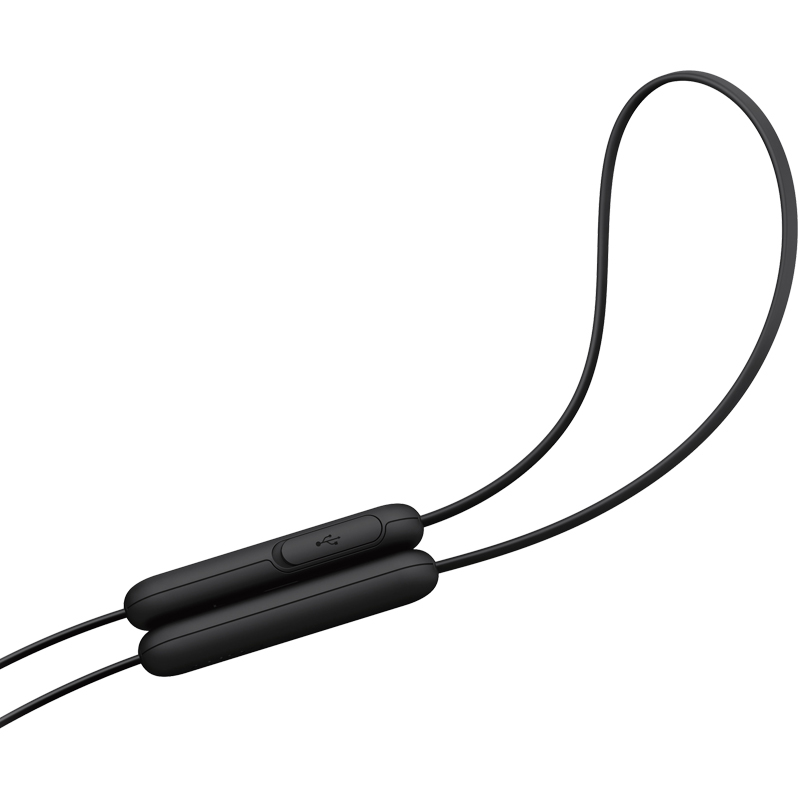 索尼（SONY）WI-C310 无线入耳式立体声耳机 手机耳机 颈挂线控 黑色
