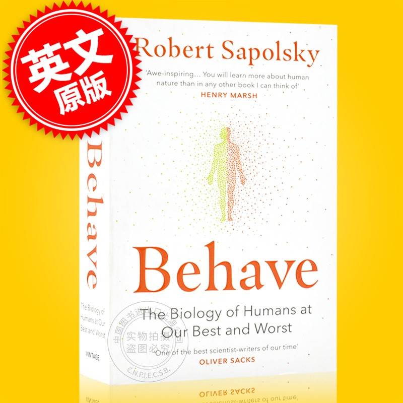 预售 行为暴力竞争利他 人类行为背后的生物学 Behave 英文原版 The Biology of Humans罗伯特·萨波斯基 Robert M Sapolsky