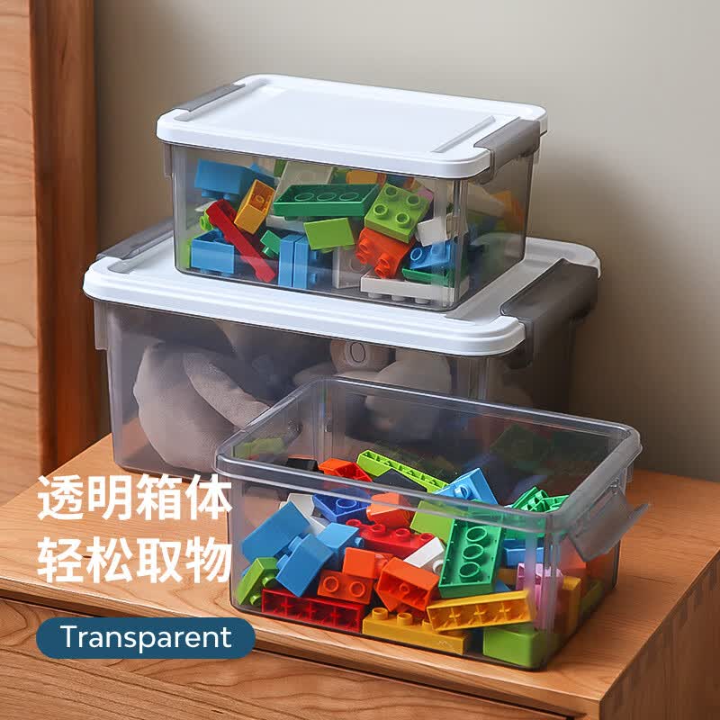 禧天龙文具零件收纳箱证件衣物整理箱内衣玩具多用储物箱化妆品收纳盒 A款1个装 烟熏灰23*17*10.5CM怎么看?