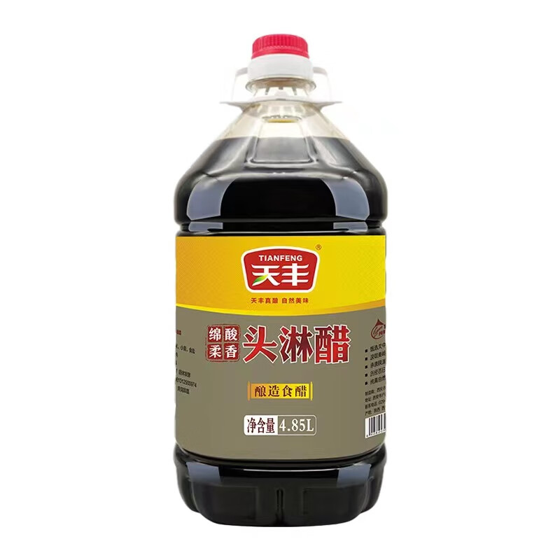 天丰头淋香醋陕西户县香醋4.85L大桶头道纯粮酿造 4.85L*1桶