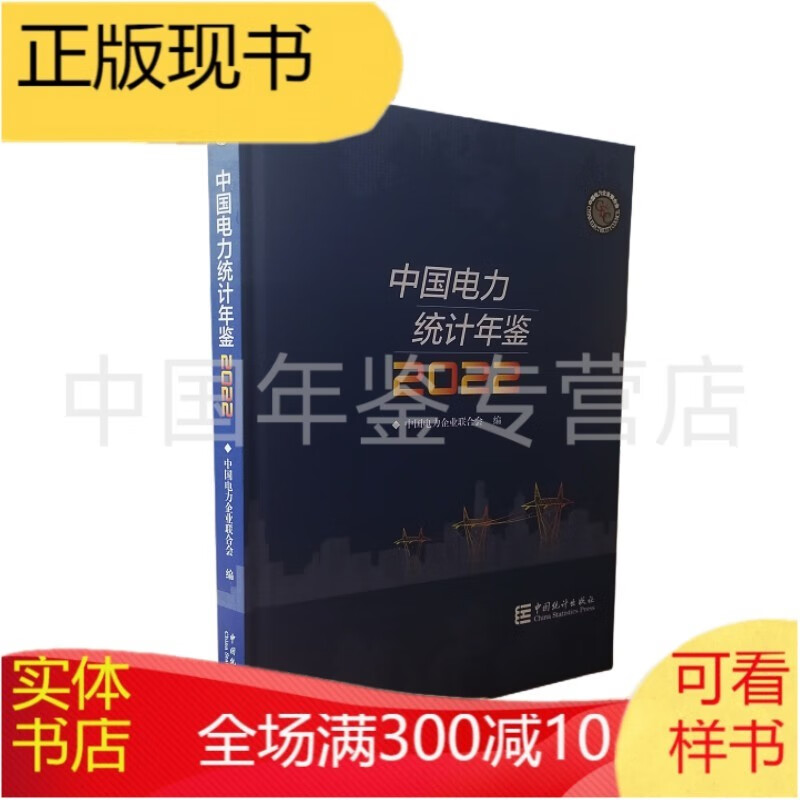 中国统计年鉴2022（附光盘） 中国电力统计年鉴2022