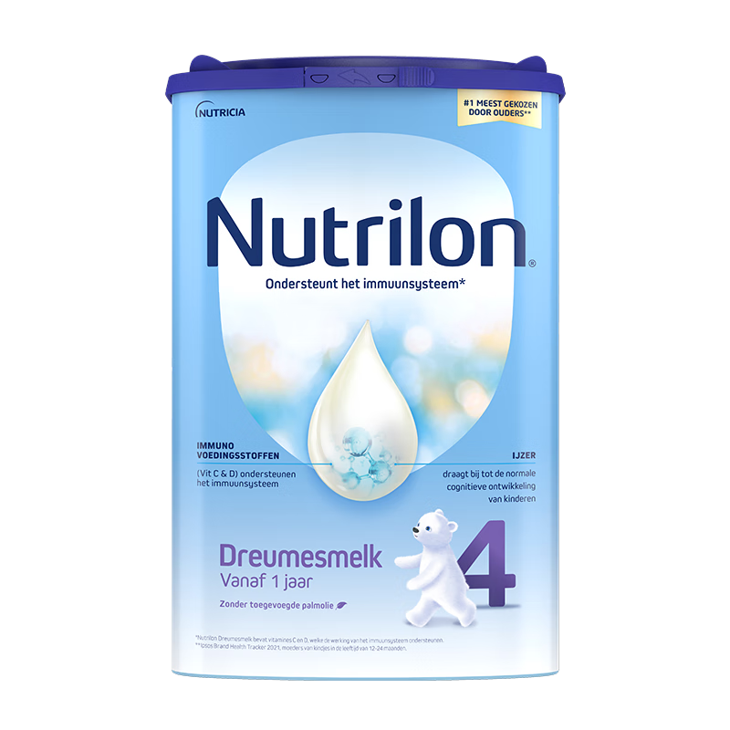 欧洲原装进口 诺优能荷兰版 (Nutrilon) 荷兰牛栏 幼儿配方奶粉 4段(12-24月) 800g 易乐罐