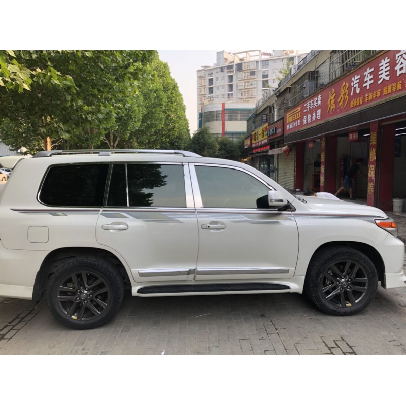 于08-15款兰德酷路泽车身贴纸拉花陆地巡洋舰4700彩条lc200腰线字母