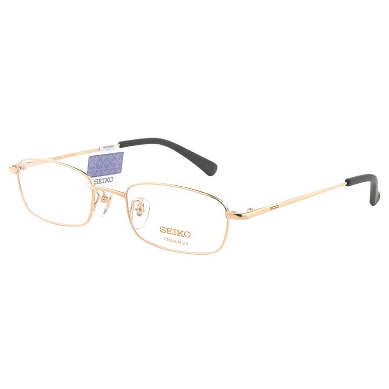精工（SEIKO）眼镜架男款商务超轻近视眼镜钛架全框眼镜框配成品近视眼镜HO1046 镜架+菲尔渡边1.74变色防蓝光