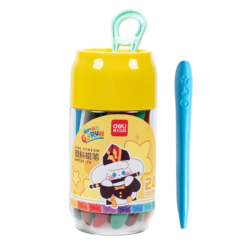 ������deli��24ɫ�е���˼���Ǹ������������������Ͳ�����˫ͷ��ˮϴ��ͯ�ͻ���Ϳɫ�ʲʻ��HM730-24 ��д ���˱ʻ滭