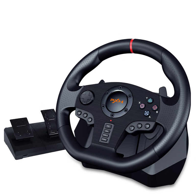 莱仕达900度赛车游戏方向盘 兼容PC/PS3/PS4/Xb