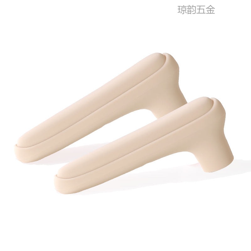 純悅門把手保護(hù)套門把手防撞墊門把手保護(hù)套防撞墊窗戶防盜門把手防撞 米色，加厚2只
