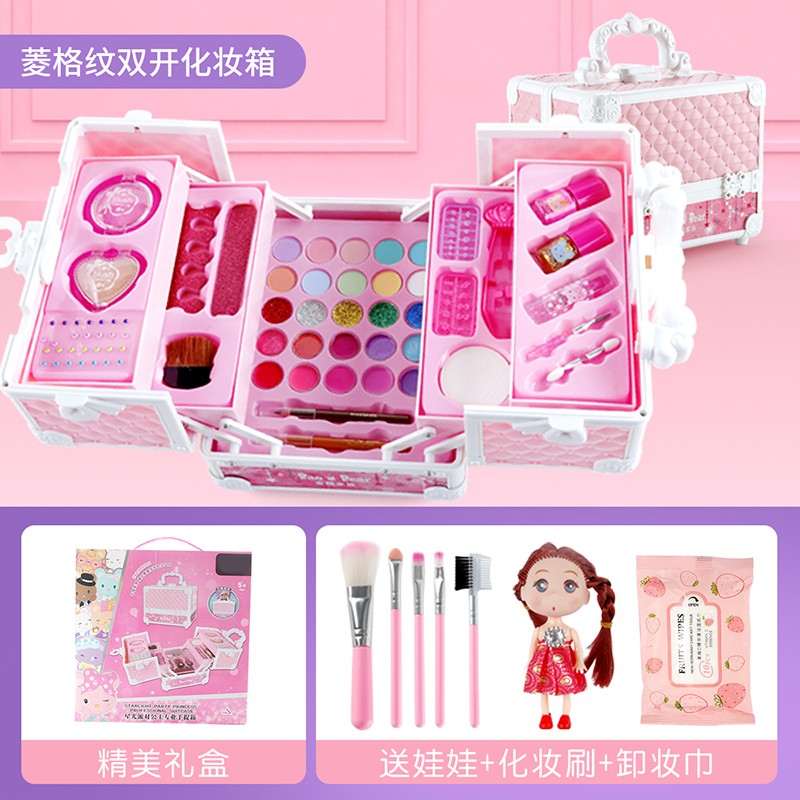 恩贝家族(anby families)儿童化妆品玩具化妆盒可撕指甲油眼影过家家