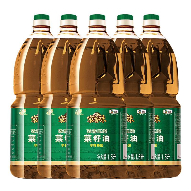 福臨門(mén) 家香味濃香菜籽油 非轉(zhuǎn)基因 濃香菜籽油 1.5L*4桶