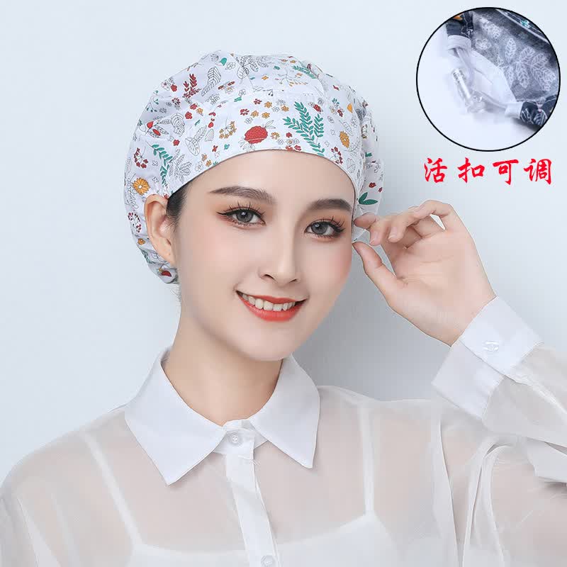 诚墨（CHENGMO）厨师帽女厨房防油烟防尘透气餐饮做饭炒菜油污工作帽子女防掉头发 【七彩小花】 活扣可调节怎么看?