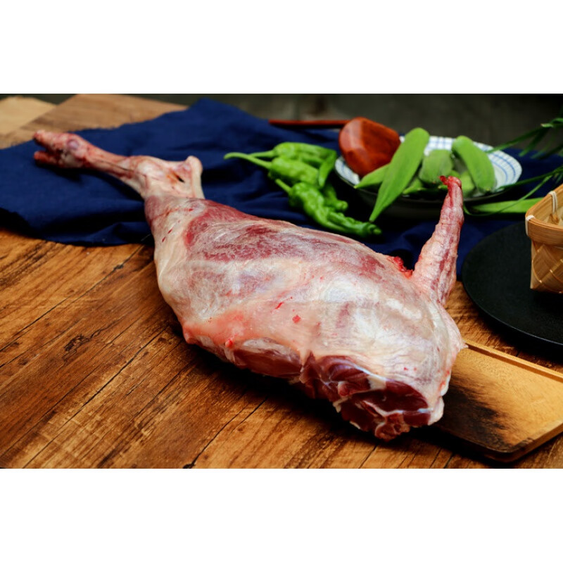 散养小山羊山羊羊腿 山羊肉(需切块联系在线客服) 去皮羊后腿 6斤