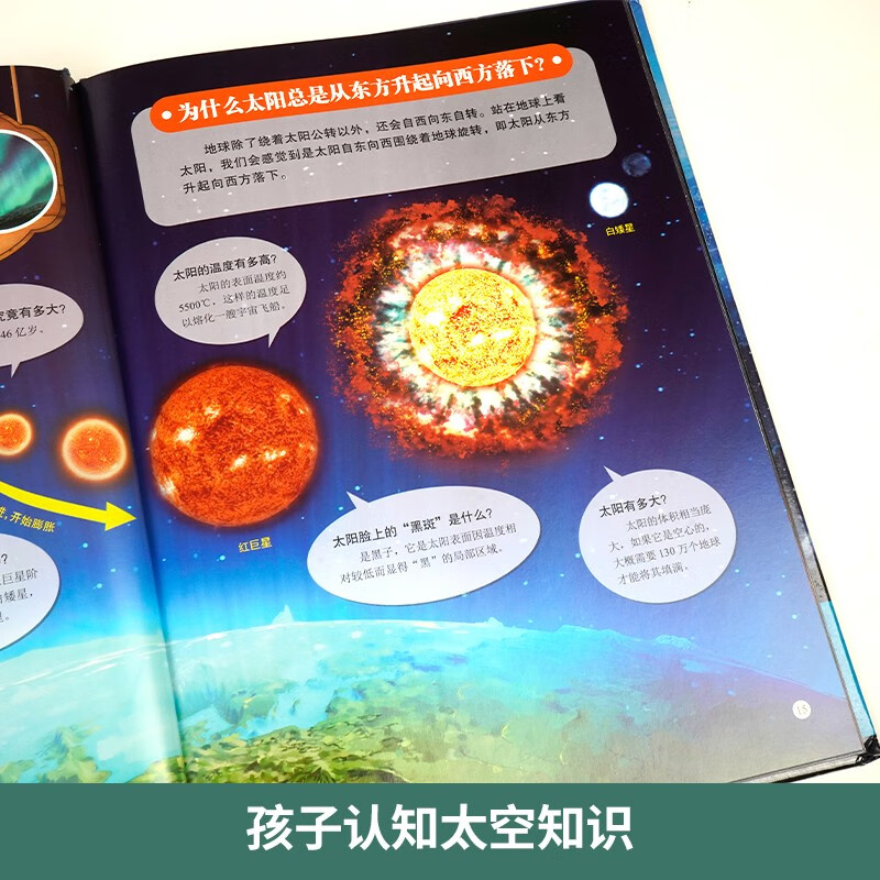 写给中国儿童的百科全书 中国儿童的太空百科全书 精装彩图版孩子认知太空知识 儿童科普百科启蒙阅读书籍详情图
