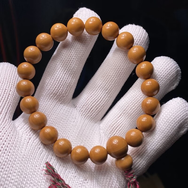 拾禾精品猴头核桃正圆光珠手串橄榄核手持桃核桃胡个性小众文玩手链男