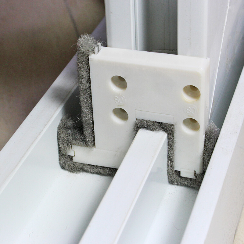 塑钢门窗密封条防风块 80型平移推拉窗户挡风块隔音条防风防尘88型