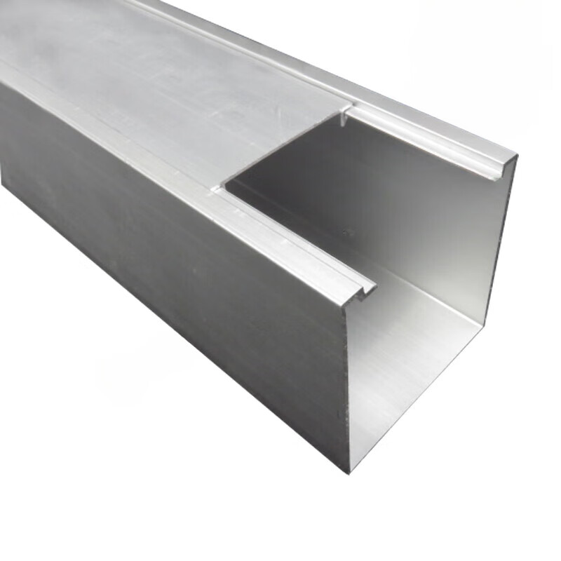 前锐(qianrui)50*50小盖内开式铝合金线槽明装线槽金属线槽家用隐形