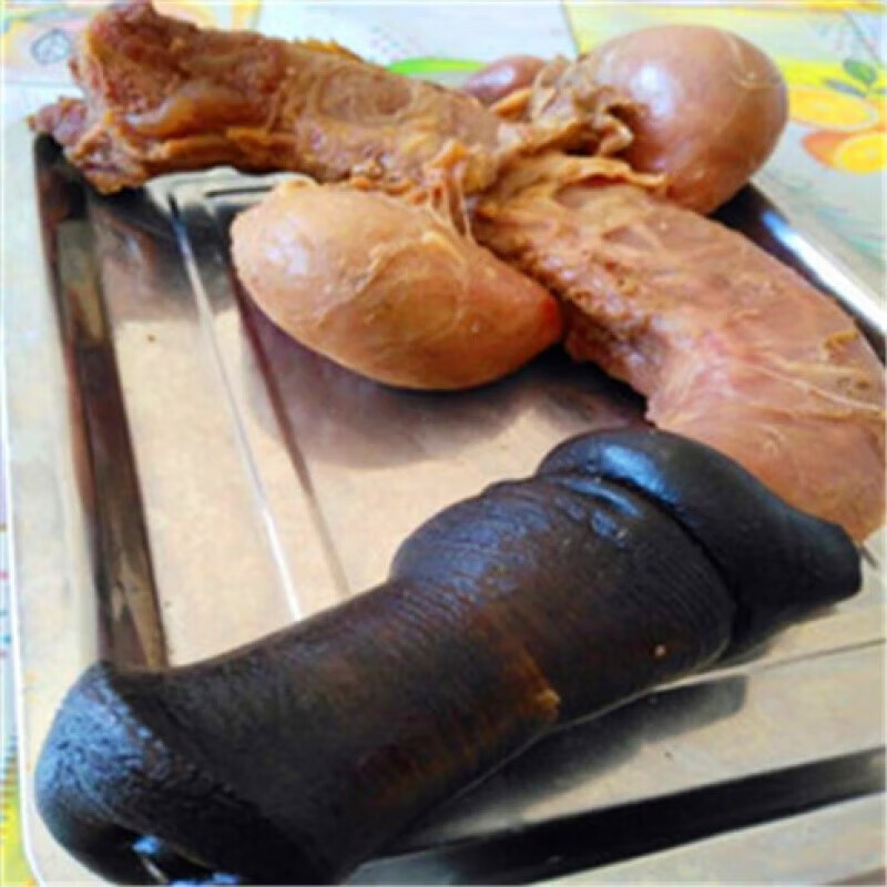 【順豐速運】新鮮熟驢鞭帶蛋3斤大套驢鞭整套金錢肉驢肉 生鮮腰子2斤