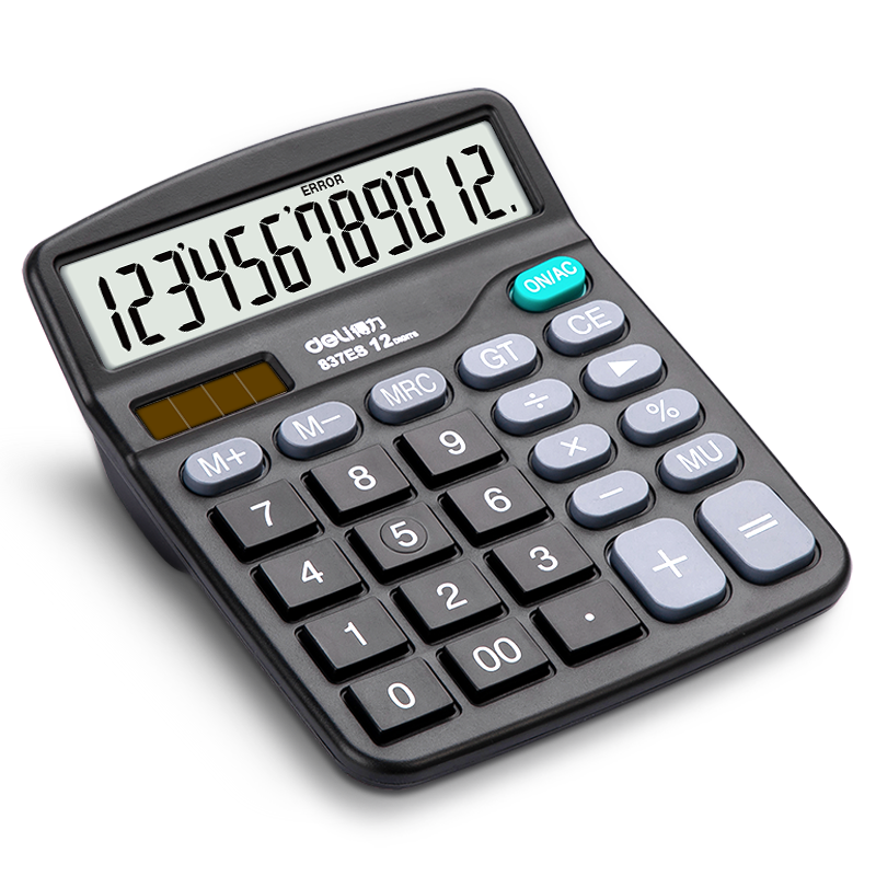 ������deli����ȫ���ͼۡ�˫��Դ����칫������ 12λ����Ļ�������� �칫�ľ���Ʒ 837ES 9.9Ԫ