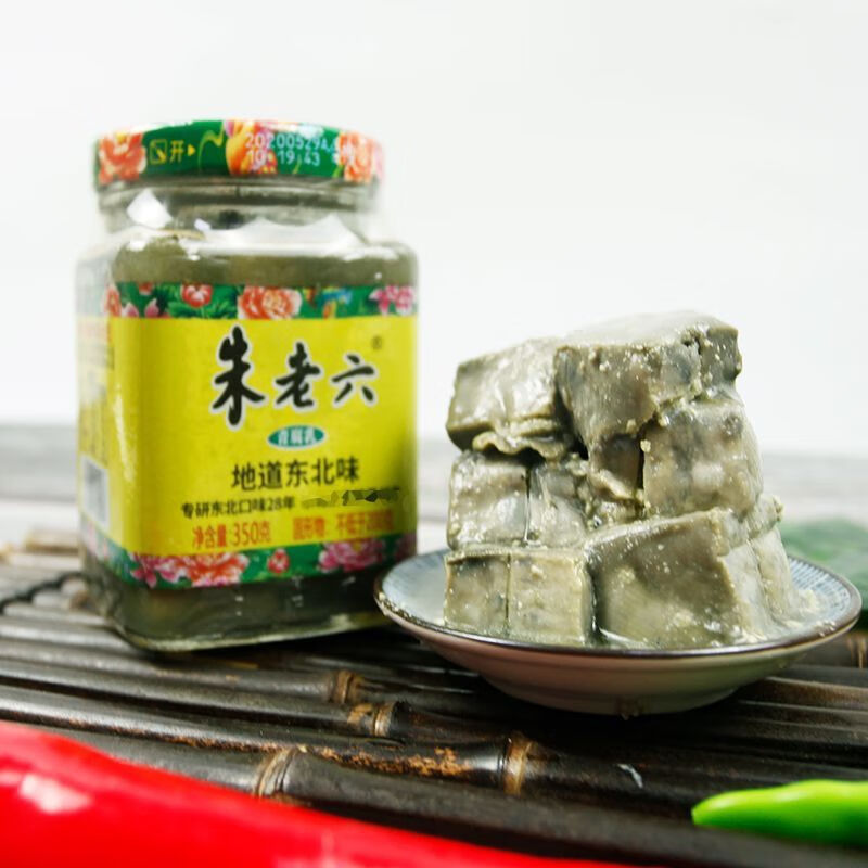 hywlkj朱老六臭豆腐青腐乳瓶装青方腐乳正宗东臭豆腐 300g1瓶