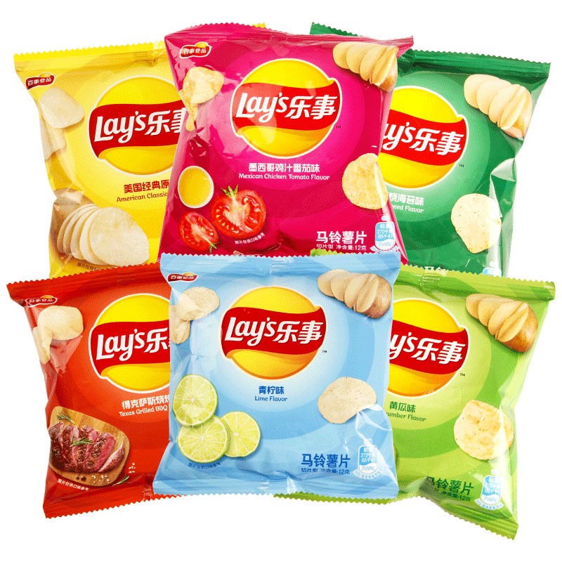 乐事(lay's 乐事薯片小包装12g装多口味混合办公休闲儿童膨化食品