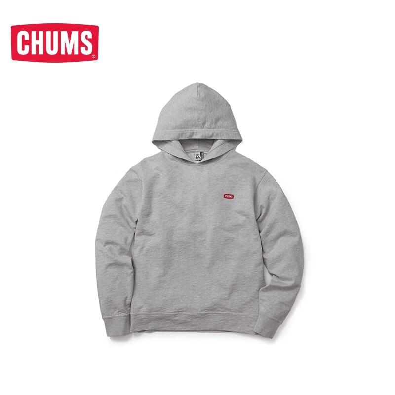 CHUMS洽洽鸟运动连帽卫衣宽松休闲时尚上衣外套情侣款CH00-1406 黑色K001 XL