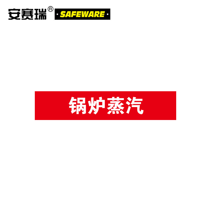 安赛瑞 工业管道识别色标识(锅炉蒸汽)5片装 50×250mm 管道标识