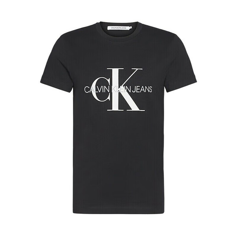 Calvin Klein CK男士T恤 短袖时尚经典logo夏装 J30J314314 BAE黑色 L 