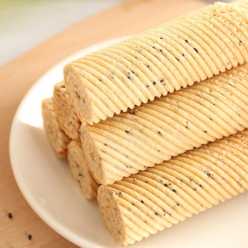 味滋源 鸡蛋酥鸡蛋卷薄脆饼干 整箱装 食品小吃 怀旧小零食 鸡蛋酥 奶香味 270g/箱 1件