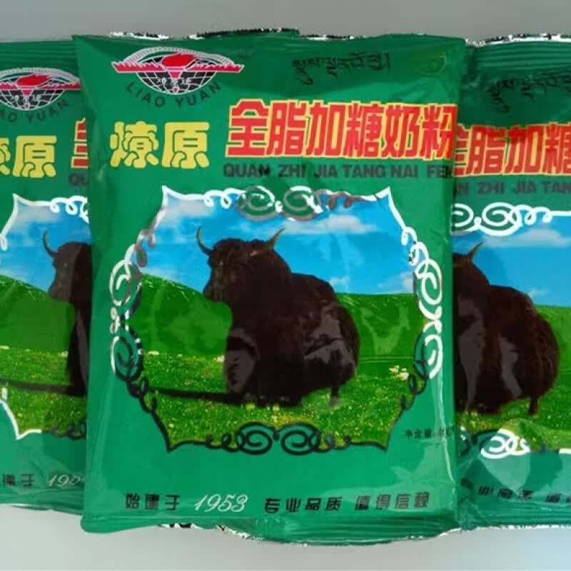 oloey燎原牦牛奶粉全脂牦牛奶粉加糖袋装400g老牌奶粉整箱 全脂奶粉3