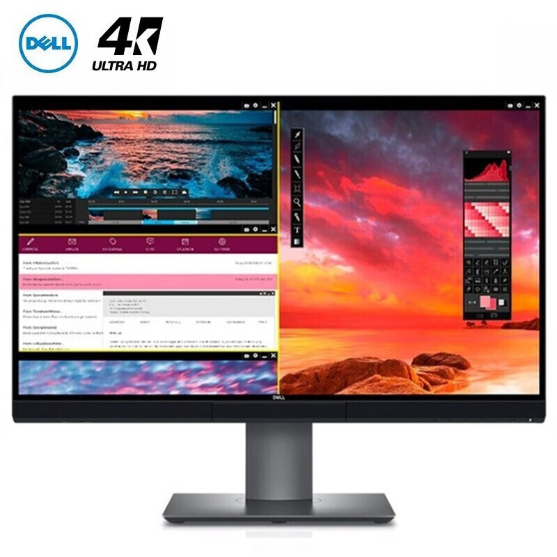 戴尔（DELL）UP2720Q 27英寸4K IPS屏100%AdobeRGB 10bit电脑办公设计影音显示器带雷电接口