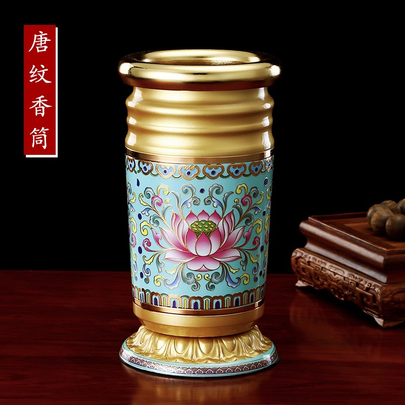 具装香筒家用大号供佛香筒线香装香筒插香桶佛具用品 小号(21厘米)/个