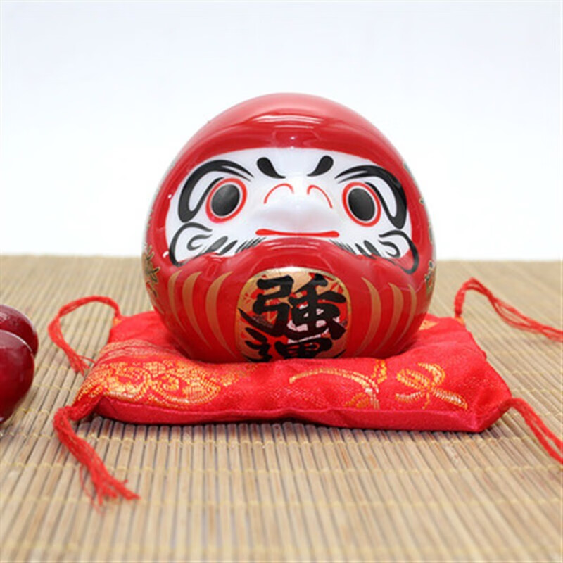 娇奴姬许愿达摩不倒翁日式达摩不倒翁摆件日本料理司寿店铺家居装饰品
