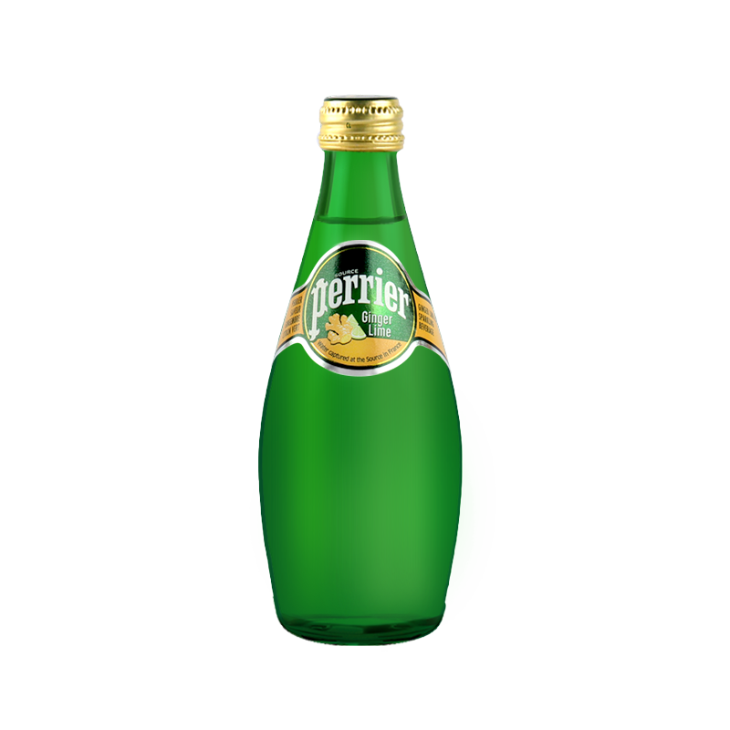 巴黎水法國進(jìn)口perrier玻璃瓶裝水充氣氣泡水小瓶礦泉飲用水 巴黎水330ml*24瓶 原味