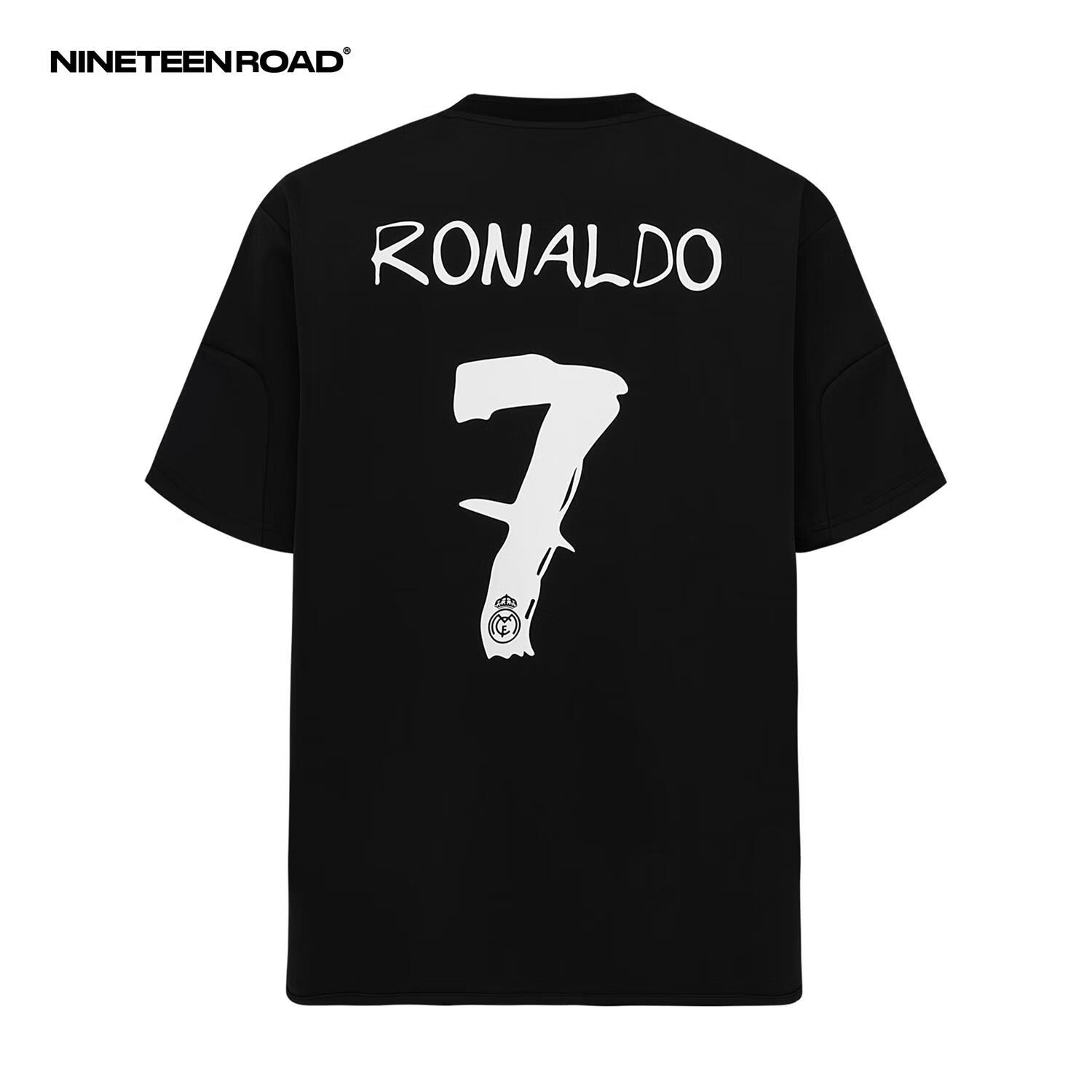 重磅黑武士美式皇马blokecore球衣风短袖潮流t恤 madrid-黑武士-c罗
