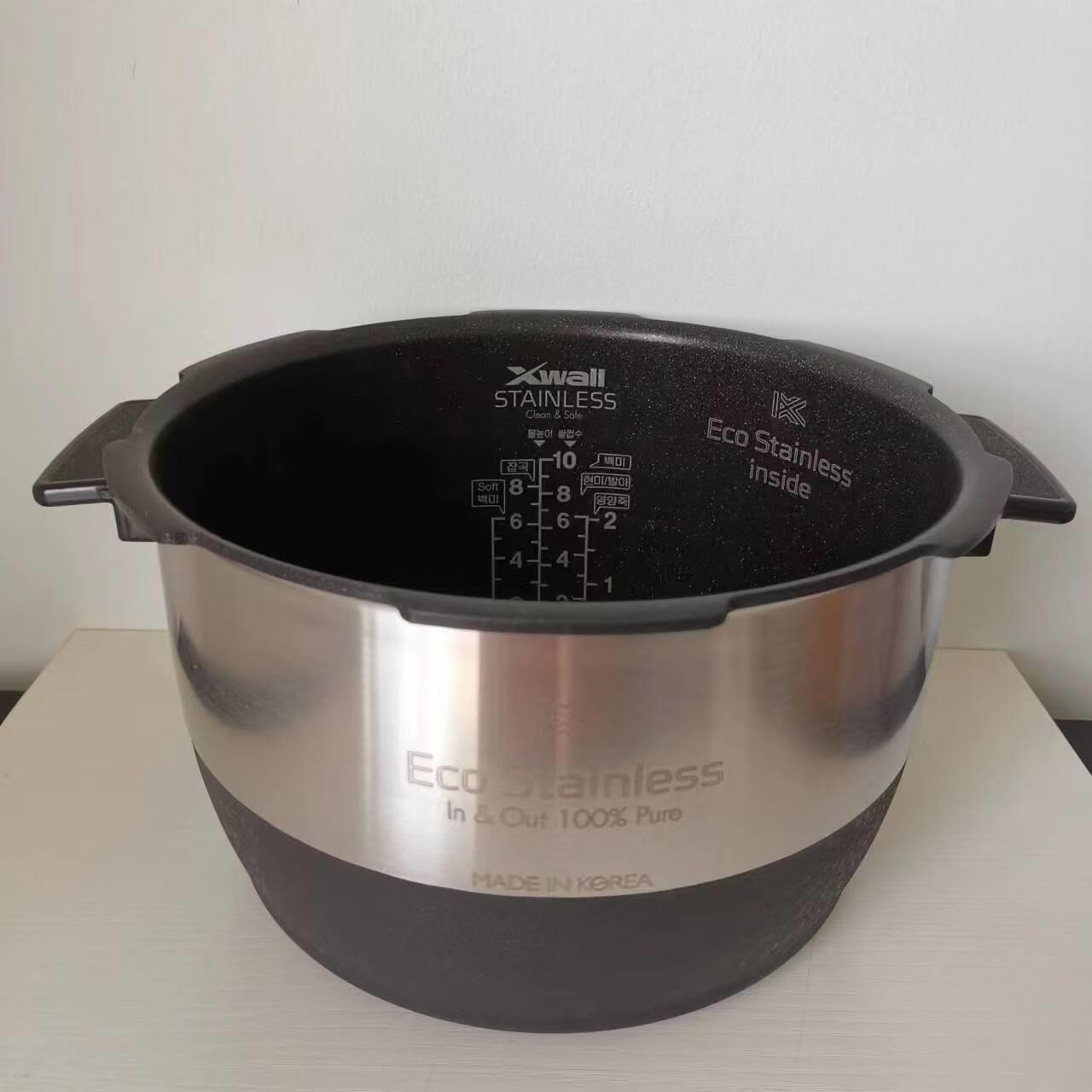 韩国cuckoo福库电饭煲ahsl1010fb ah1085f不锈钢平底5l聚能内胆