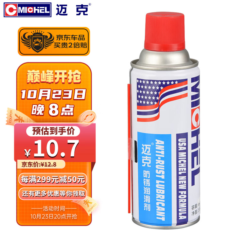 迈克（MICHEL）防锈润滑剂 机械防锈松锈门锁芯自行车摩托车链条螺母润滑400ML属于什么档次？