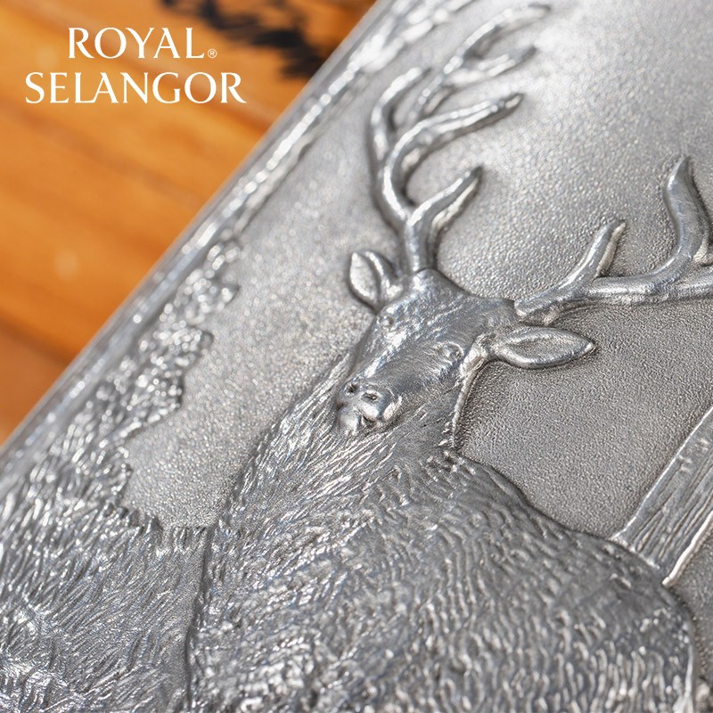 皇家雪兰莪雄鹿随身小酒壶 手工锡制酒壶 工艺礼品礼物 雄鹿随身小酒壶