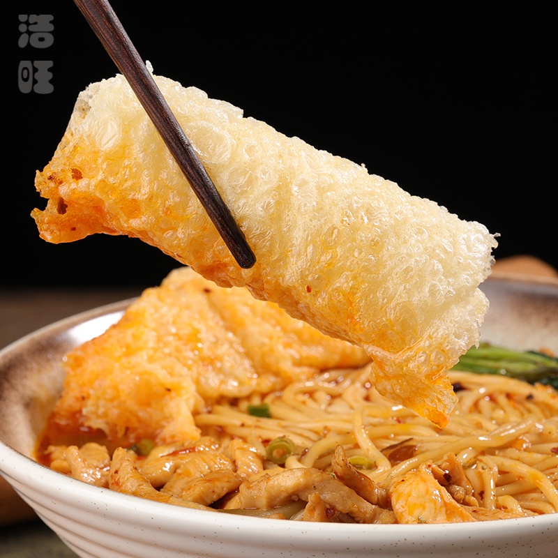 雷禾泽响铃卷豆皮卷火锅食材炸腐竹卷豆衣卷三秒铃铃卷虾滑麻辣烫螺蛳