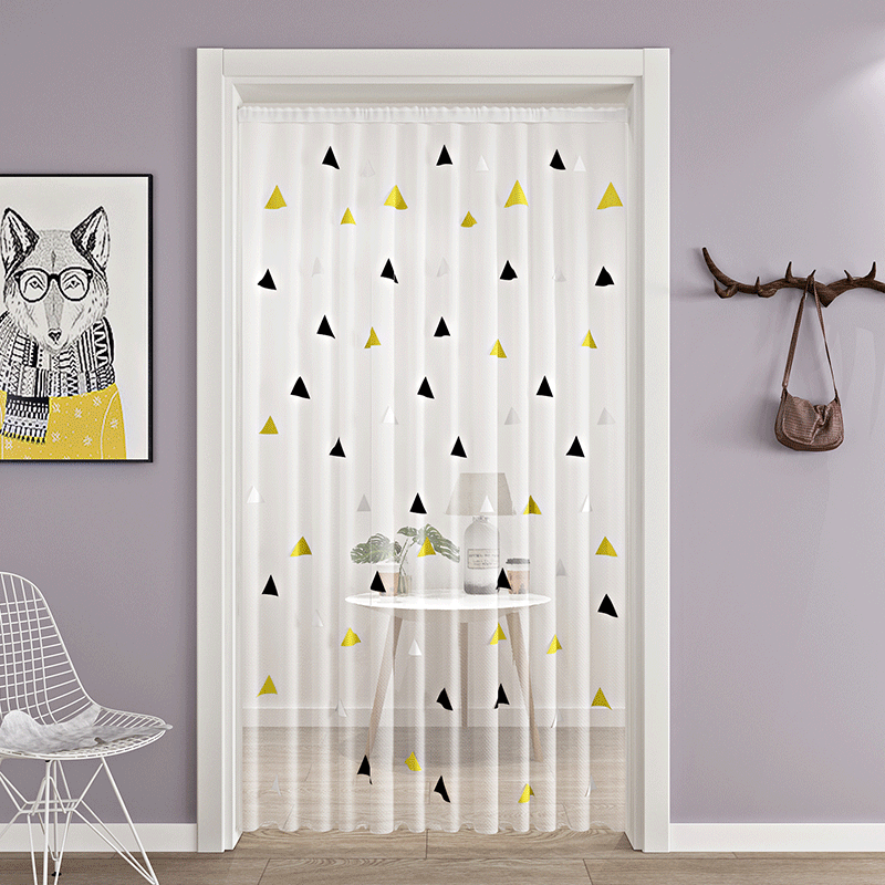 卧室免打孔防蚊门帘夏季纱帘防蚊帘窗纱可定做纱门装