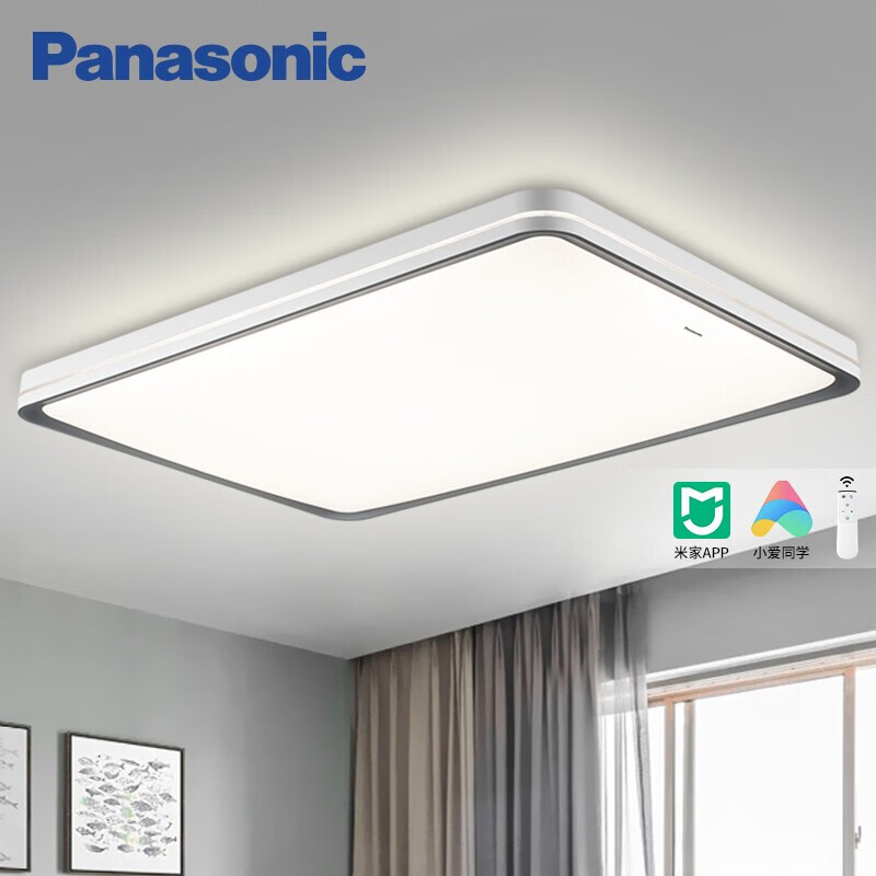 松下(panasonic)卧室灯具现代简约led吸顶灯卧室灯主卧米家app控制