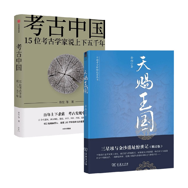 考古中国+天赐王国套装2册 许宏 著 历史
