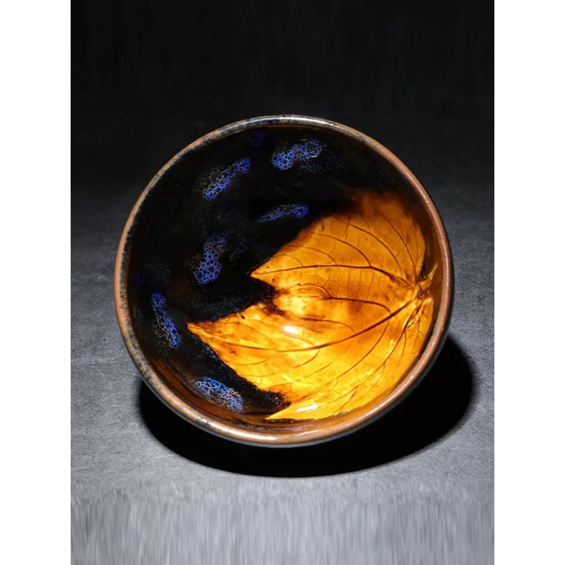 蔡炳龙曜变单木叶盏95