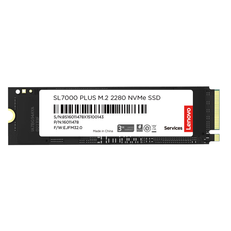 联想（Lenovo）1TB SSD固态硬盘m.2接口(NVMe协议)PCIe4.0 x4 拯救者sl7000 40Pro读速高达7100MB/s