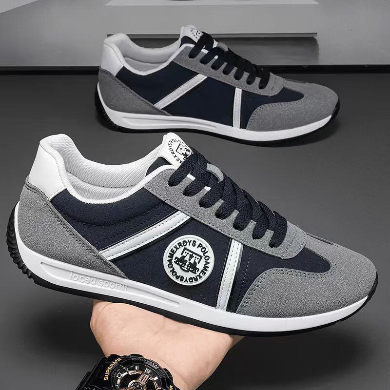 琉凤菲维飞行员空调鞋欧麦帕拉鞋时尚休闲男鞋男士阿甘鞋子 蓝色 39