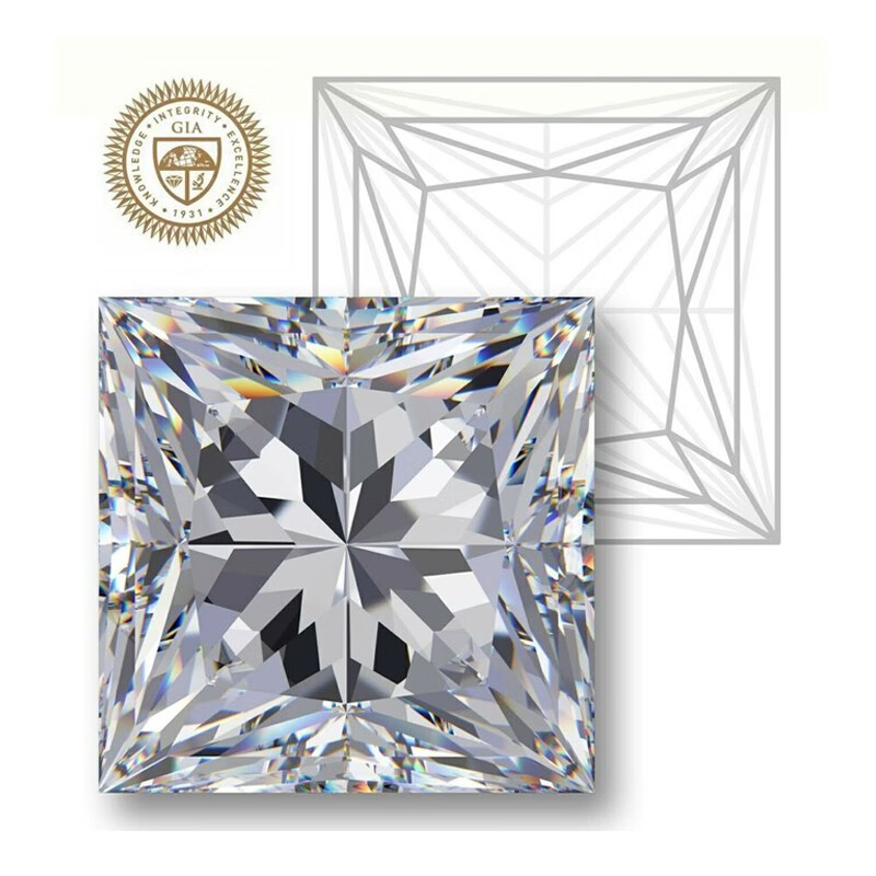 谛珂珠宝(dq)现货公主方钻石70分 g色 vs2 gia6432237806 国际证书